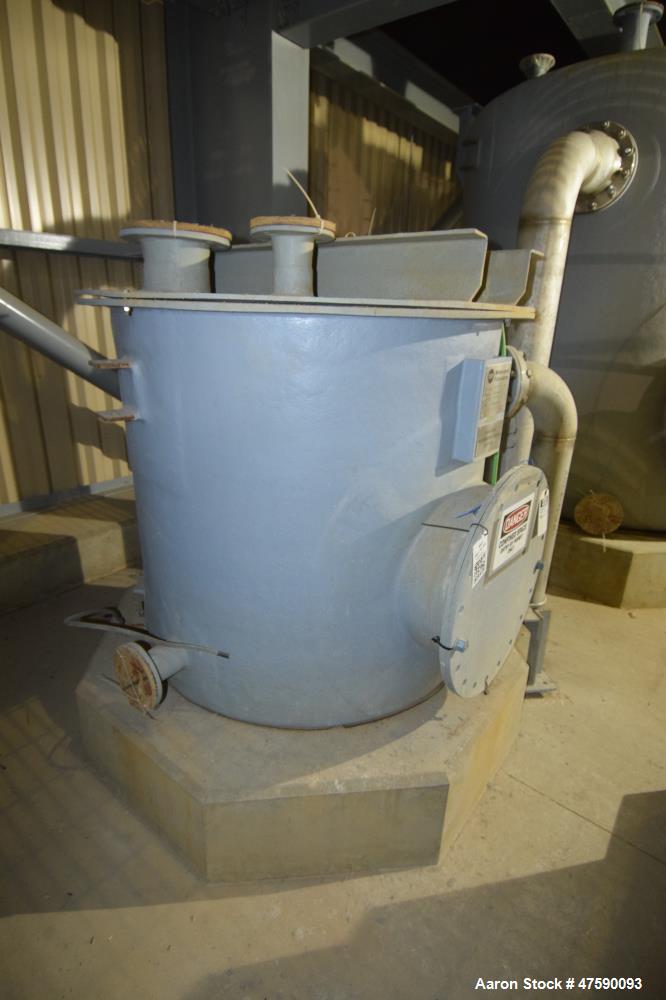 Unused- MWF Midwestern Fabricators Tank, 375 Gallon, Hetron 992 FR Vinyl Ester Resin, Vertical. 48” Diameter x 48” straight side, flat top & bottom. Serial# 5799-B35, built 2012.