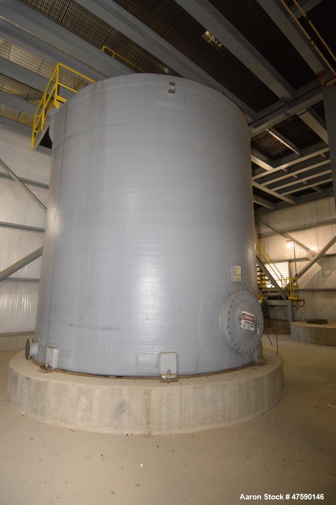 Unused- MWF Midwestern Fabricators Tank, 24,000 Gallon, Hetron 992 FR Vinyl Ester Resin, Vertical. 16’ Diameter x 16’ straight side, slight coned top, flat bottom. Serial# 5799-B32, built 2012.