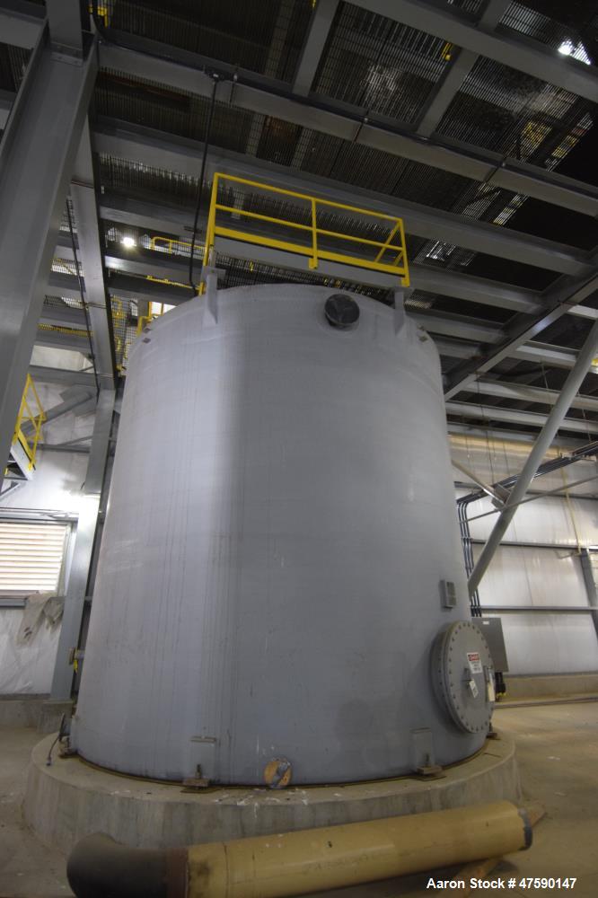 Unused- MWF Midwestern Fabricators Tank, 24,000 Gallon, Hetron 992 FR Vinyl Ester Resin, Vertical. 16’ Diameter x 16’ straight side, slight coned top, flat bottom. Serial# 5799-B33, built 2012.