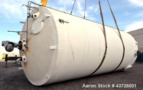 Used Plas-Tanks Industries Tank, 24,000 Gallon, Derakane 411-350 Resin, Vertical. 144”Diameter x 341” straight side. Dished top, flat bottom. Internal liner veil 10-20 Mil C Class, rated .5 psi at 10...