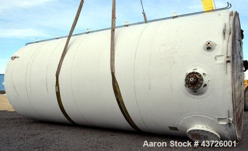 Used Plas-Tanks Industries Tank, 24,000 Gallon, Derakane 411-350 Resin, Vertical. 144”Diameter x 341” straight side. Dished top, flat bottom. Internal liner veil 10-20 Mil C Class, rated .5 psi at 10...