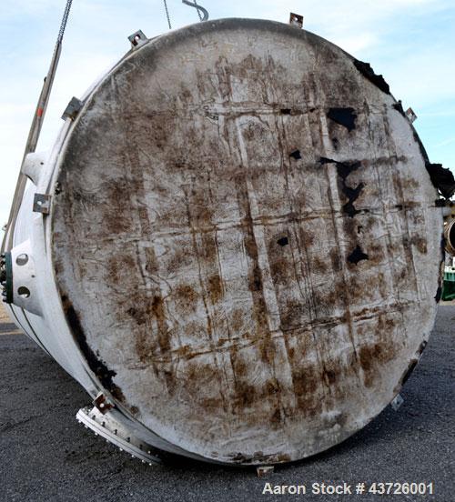 Used Plas-Tanks Industries Tank, 24,000 Gallon, Derakane 411-350 Resin, Vertical. 144”Diameter x 341” straight side. Dished top, flat bottom. Internal liner veil 10-20 Mil C Class, rated .5 psi at 10...