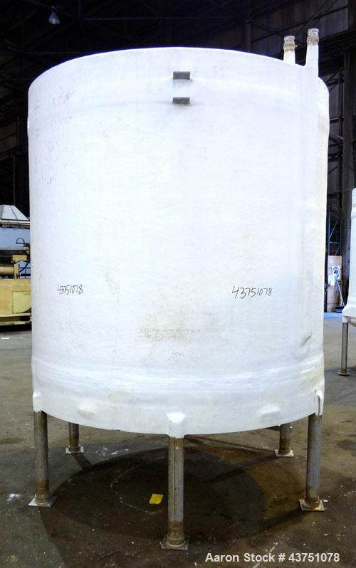 Used Ohio GRP Fiberglass Storage Tank, 2000 Gallons, Vertical. Approximate 84" diameter x 76" straight side, dished top and bottom. Liner & resin 1 ply "C" veil/ Atlac 4010-A. 1.3 Specific gravity, r...