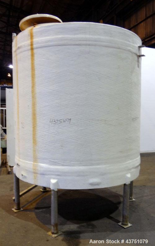 Used Ohio GRP Fiberglass Storage Tank, 2000 Gallons, Vertical. Approximate 84" diameter x 76" straight side, dished top and bottom. Liner & resin 1 ply "C" veil/ Atlac 4010-A. 1.3 Specific gravity, r...