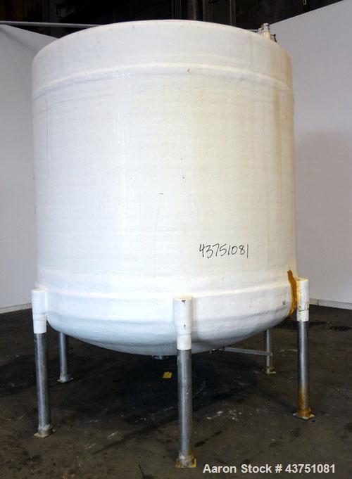 Used Ohio GRP Fiberglass Storage Tank, 2000 Gallons, Vertical. Approximately 84" diameter x 76" straight side, dished top and bottom. Liner and resin 1 ply "C" veil/ Atlac 4010-A. 1.3 Specific gravit...