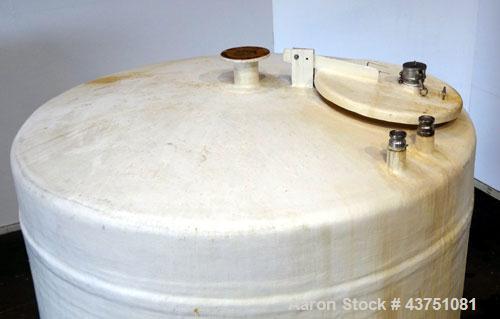 Used Ohio GRP Fiberglass Storage Tank, 2000 Gallons, Vertical. Approximately 84" diameter x 76" straight side, dished top and bottom. Liner and resin 1 ply "C" veil/ Atlac 4010-A. 1.3 Specific gravit...