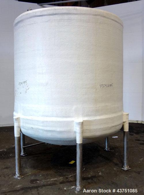 Used Ohio GRP Fiberglass Storage Tank, 2000 Gallons, Vertical. Approximately 84" diameter x 76" straight side, dished top and bottom. Liner and resin 1 ply "C" veil/ Atlac 4010-A. 1.3 Specific gravit...