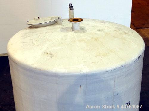 Used Ohio GRP Fiberglass Storage Tank, 2000 Gallons, Vertical. Approximately 84" diameter x 76" straight side, dished top and bottom. Liner and resin 1 ply "C" veil/ Atlac 4010-A. 1.3 Specific gravit...
