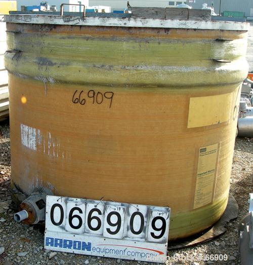 Used Owens Corning 1000 Gallon Fiberglass Vertical Storage Tank.