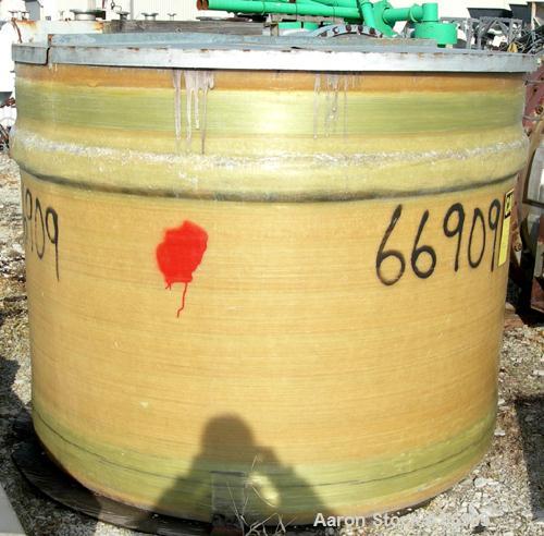 Used Owens Corning 1000 Gallon Fiberglass Vertical Storage Tank.