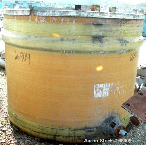 Used Owens Corning 1000 Gallon Fiberglass Vertical Storage Tank.