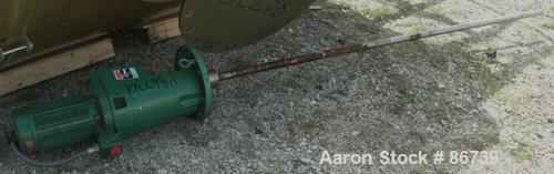 USED: Viatec resin fab tank, 5306 gallon, fiberglass, vertical. Approximate 120" diameter x 92" straight side. Dished top, flat bottom. Internal rated atmos at 200 deg F. Off center top entering Ligh...