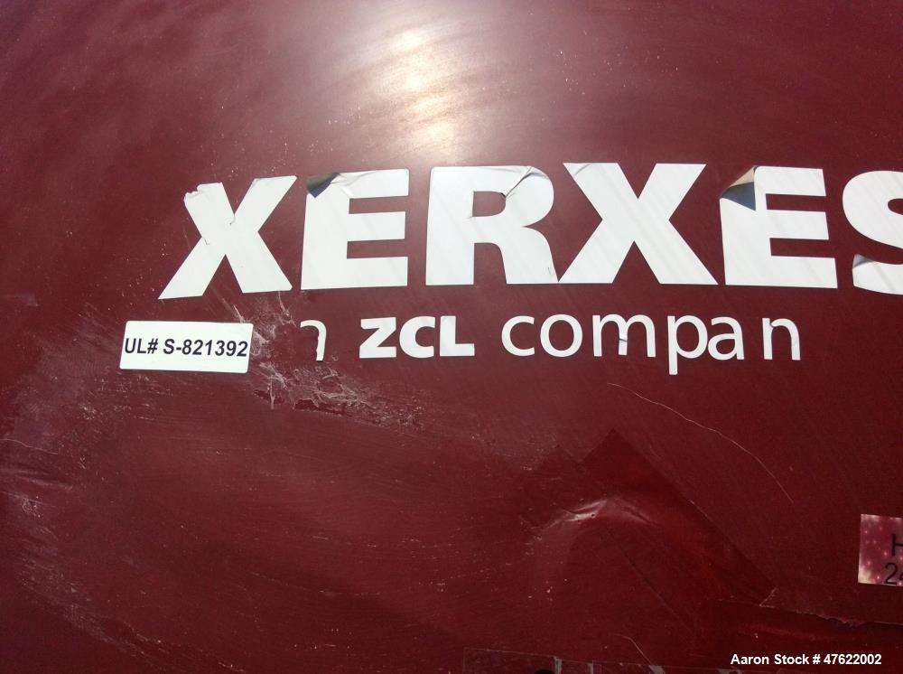 Unused- Xerxes Double Wall 25,000 Gallon Fiberglass Fuel Tank. 10' double wall frp tank. (3) 22" manway - dw, (3) 48" containment collars, 6" ht, (3) 48" x 36" frp flat-sided sump with 26" watertight...