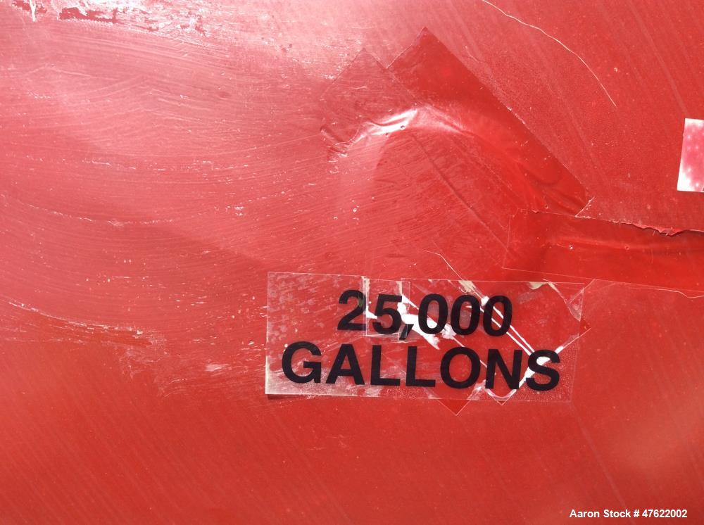 Unused- Xerxes Double Wall 25,000 Gallon Fiberglass Fuel Tank. 10' double wall frp tank. (3) 22" manway - dw, (3) 48" containment collars, 6" ht, (3) 48" x 36" frp flat-sided sump with 26" watertight...