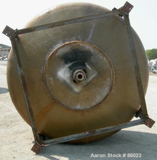 USED: Xerxes Corp tank, 1868 gallon, fiberglass (Derakane 411), vertical. Approximately 102" diameter x 40" straight side. Dished top and bottom. Rated to 160 deg F. Off center top entering Lightnin ...