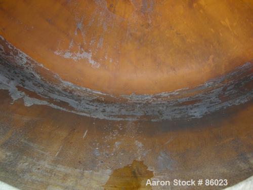 USED: Xerxes Corp tank, 1868 gallon, fiberglass (Derakane 411), vertical. Approximately 102" diameter x 40" straight side. Dished top and bottom. Rated to 160 deg F. Off center top entering Lightnin ...