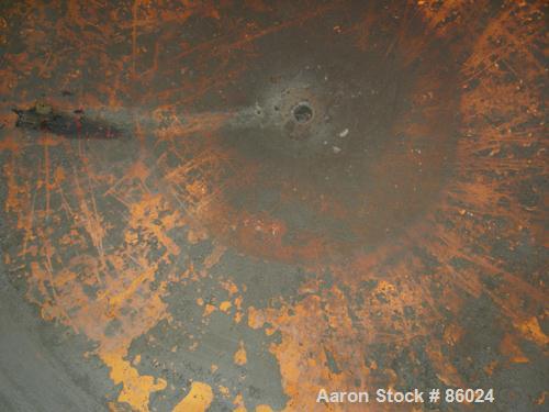 USED: Xerxes Corp tank, 1868 gallon, fiberglass (Derakane 411), vertical. Approximately 102" diameter x 40" straight side. Dished top and bottom. Rated to 160 deg F. Off center top entering Lightnin ...