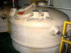 Used:  Justin tank, 3500 gallon, fiberglass, vertical. Approximate 84