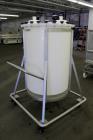 Used Plastic Tank, Approximate 150 Gallon, Vertical.