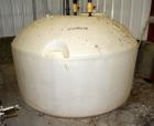 Used- Polypropylene Tank, Approximate 800 Gallon, Vertical. Approximate 96