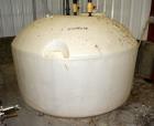 Used Polypropylene Tank, Approximate 800 Gallon, Vertical. Approximate 96