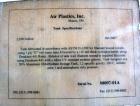 Used Air Plastics Fiberglass Storage Tank, 2050 Gallons, Vertical. Approximately 84