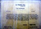 Used Air Plastics Fiberglass Storage Tank, 2050 Gallons, Vertical. Approximately 84