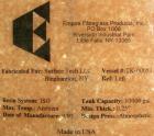 USED: Empire Products tank, 10,000 gallon, fiberglass, vertical. Approximate 9' diameter x 256
