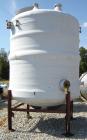 Used-Justin Tank Inc Tank, 3316 gallons, Derakane 411 construction, vertical.Dish top and bottom.Design temperature 120 deg ...