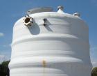 Used-Justin Tank Inc Tank, 3316 gallons, Derakane 411 construction, vertical.Dish top and bottom.Design temperature 120 deg ...