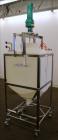 Used Millipore Plastic Mix Tank, Approximate 110 Gallon, Vertical.