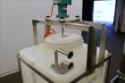 Used Millipore Plastic Mix Tank, Approximate 110 Gallon, Vertical.