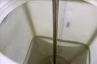 Used Millipore Plastic Mix Tank, Approximate 110 Gallon, Vertical.