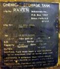 Used Raven Industries Fiberglass Tank, Approximate 10000 Gallon, Vertical. Approximate 120” Diameter x 190” straight side, dished top, flat bottom.  Openings top (2) 4”, 24” man way with cover. Side ...