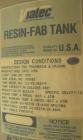 USED: Viatec tank, 3421 gallon, fiberglass, vertical. 72