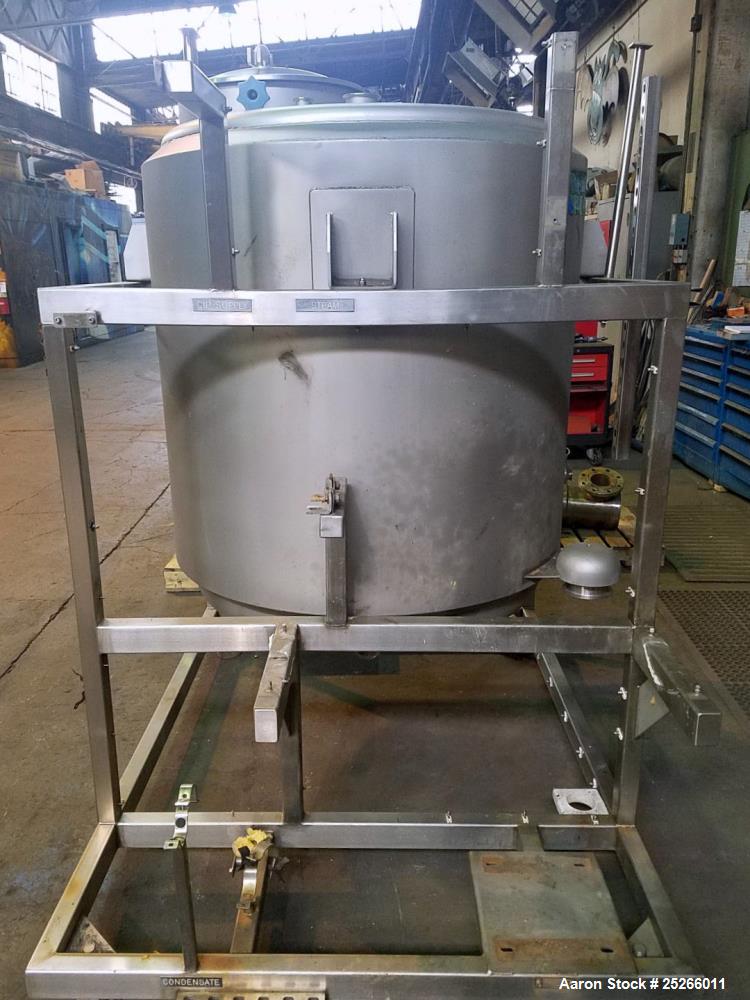 Used- Martin Petersen Tank, Approximate 300 Gallon, Stainless Steel,