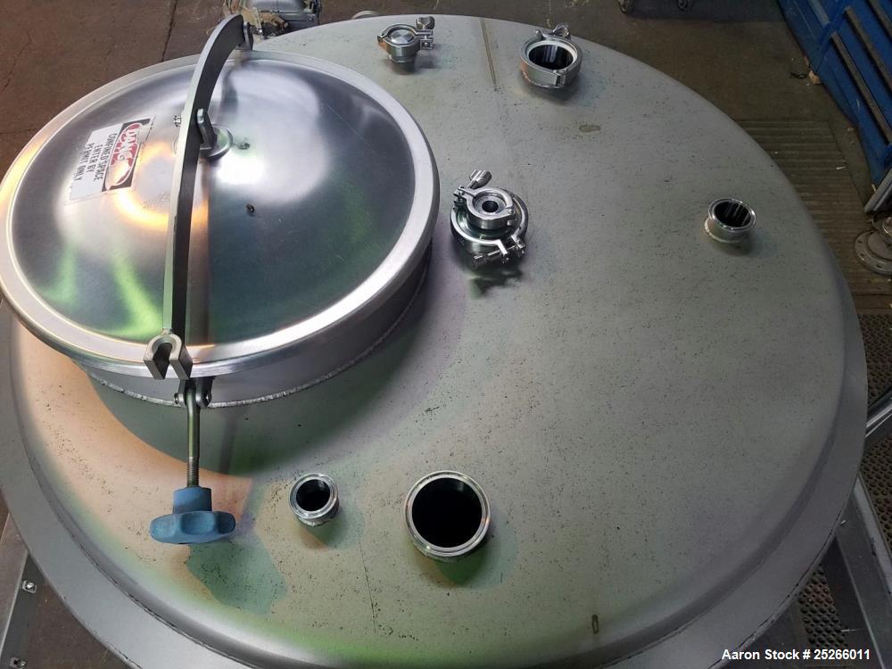 Used Martin Petersen Tank, Approximate 300 Gallon, Stainless Steel,