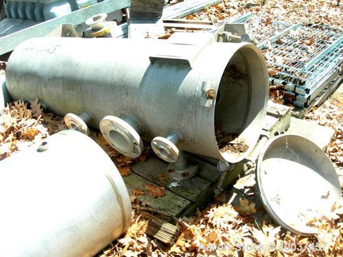Used Lipton pressure tank, 80 gallon, stainless steel, vertical. 20" diameter x 56" straight side. Dished bolt on top, dished bottom. Intenal rated -15 TO 50 psi at 325 deg.f.. Openings side (3)2",3"...