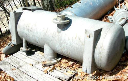 Used Lipton pressure tank, 80 gallon, stainless steel, vertical. 20" diameter x 56" straight side. Dished bolt on top, dished bottom. Intenal rated -15 TO 50 psi at 325 deg.f.. Openings side (3)2",3"...