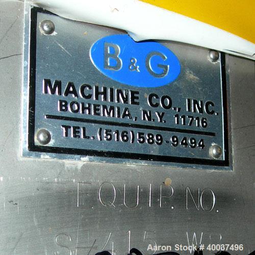 Used B & G tank, 400 gallon, stainless steel. 48" diameter x 48" straight side, flat top, dished bottom.