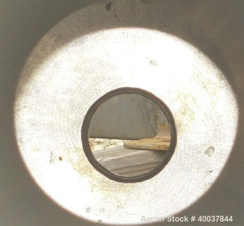 Used Acme Industrial Pressure Tank, 44 gallon, stainless steel, vertical. Approximately 18" diameter x 36" straight side. Dished top, flat bolt on bottom. Internal rated 150/fv at 325 deg F. Openings...