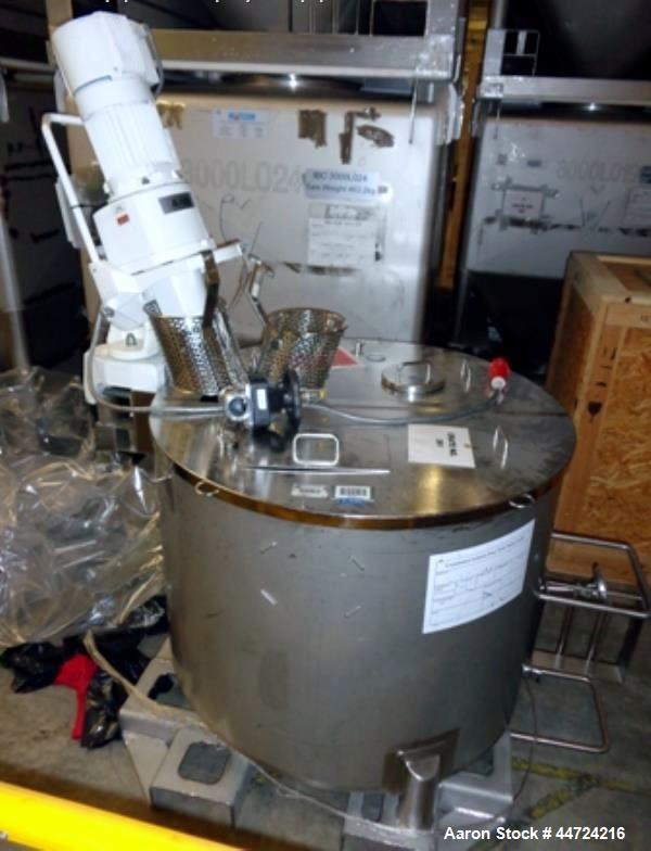 Used 500 Litre Stainless Steel Vertical Mix Tank