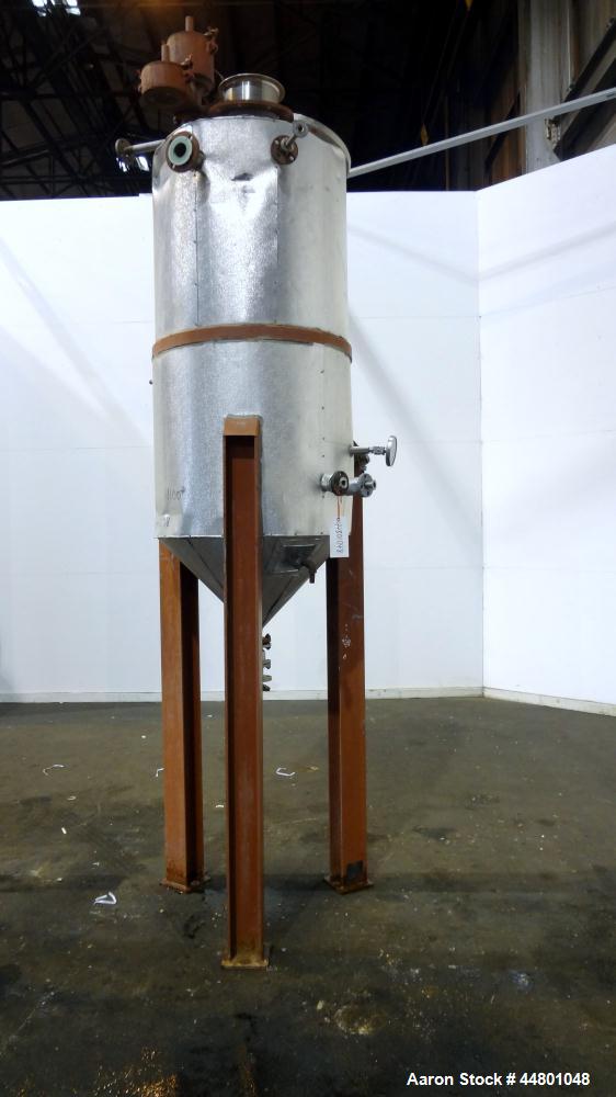 Used 275 Gallon Stainless Steel Par Piping & Fabrication Tank, Model X5C100 