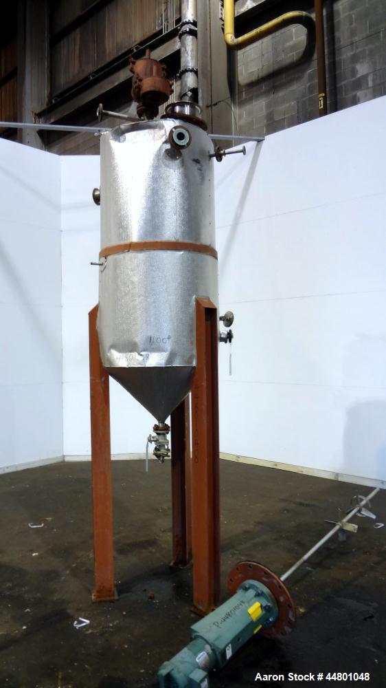 Used 275 Gallon Stainless Steel Par Piping & Fabrication Tank, Model X5C100 