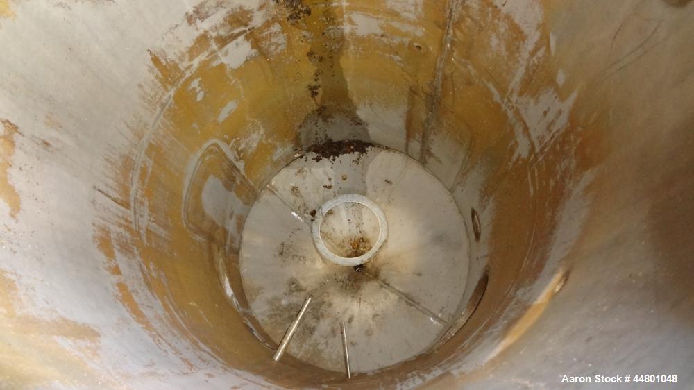 Used 275 Gallon Stainless Steel Par Piping & Fabrication Tank, Model X5C100 