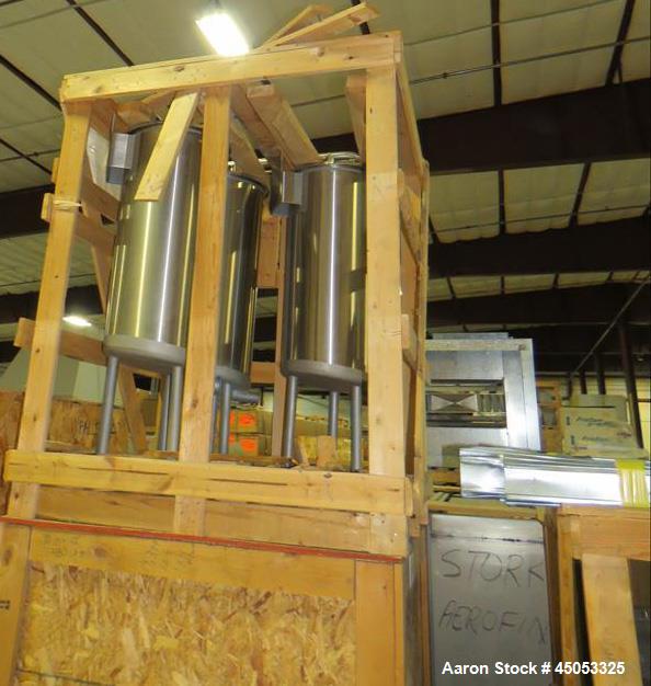 UNUSED- APV Crepaco 20 Gallon Single Wall Stainless Steel Tank