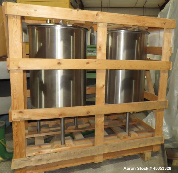 UNUSED- APV Crepaco 50 Gallon Single Wall Stainless Steel Tank