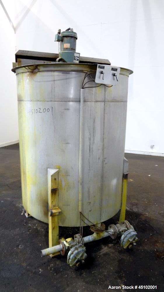 Used- 458 Gallon Stainless Steel Haza Mechanical Tank, Model XJ-30