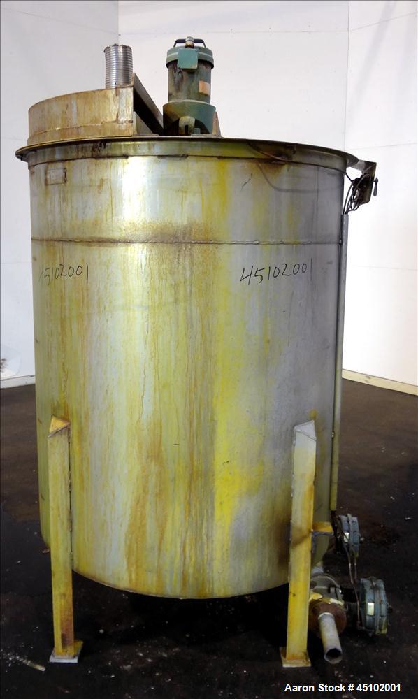 Used- 458 Gallon Stainless Steel Haza Mechanical Tank, Model XJ-30