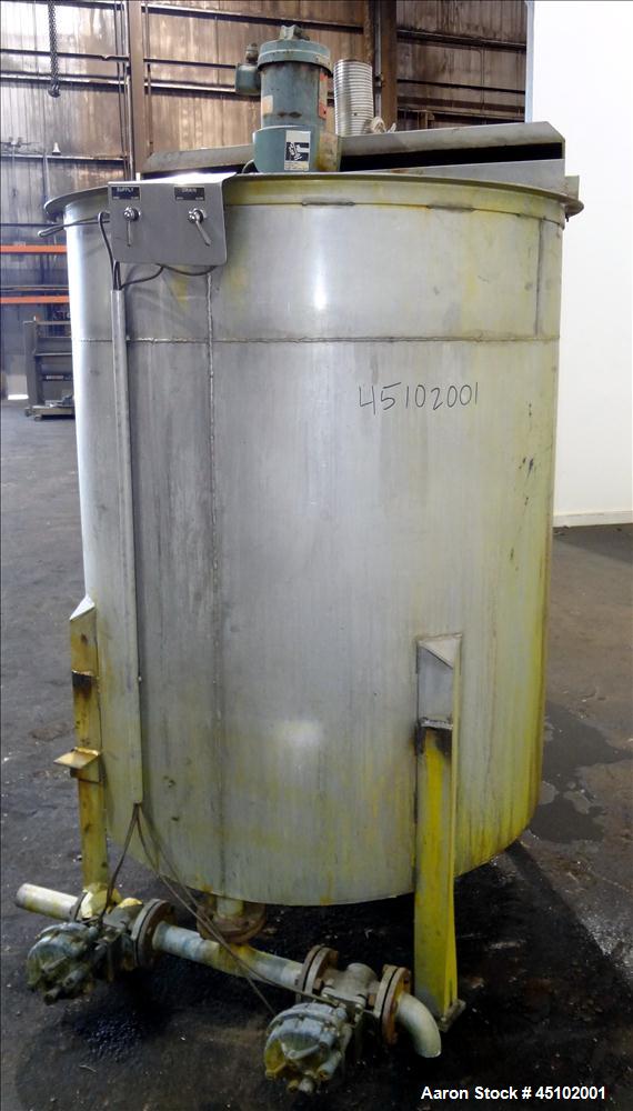 Used 458 Gallon Stainless Steel Haza Mechanical Tank, Model XJ-30